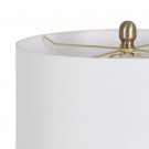 Bordlampe hvitt-gull metall-marbel 39x39x76 thumbnail