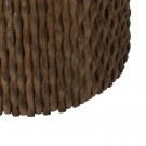 Spisebord hvit-brun marmor/tre 120x120x77 thumbnail
