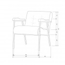 WOOOD SCOTT VELVET ARMCHAIR - WARM GREEN/GRAY GREEN thumbnail