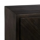 Skjenk brun-gull tre/metall 122x41x91 thumbnail