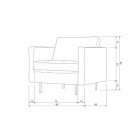 WOOOD RODEO CLASSIC ARMCHAIR VELVET PISTACHIO thumbnail