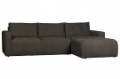 Vtwonen BAR CHAISE LONGUE WOVEN FABRIC RIGHT ANTHRACITE thumbnail