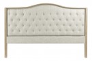 Gummitre lin sengegavl 180x10x120 beige thumbnail