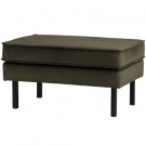 WOOOD RODEO HOCKER ON LEGS VELVET DARK GREEN HUNTER thumbnail