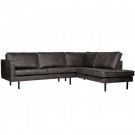 WOOOD RODEO CORNER SOFA RIGHT BLACK thumbnail