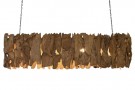 CEILING LAMP TEAK IRON 160X30X40 HECHO A MANO LA-217895 thumbnail