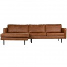 WOOOD RODEO CHAISE LONGUE LEFT COGNAC thumbnail