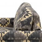 Lenestol svart-taupe velvet tre 91x90x95 thumbnail