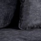 3 SEATER SOFA DARK GREY FABRIC ROOM 230 X 93 X 97 CM thumbnail