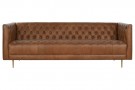 COUCH LEATHER STEEL 211X82X61 CAPITONE thumbnail