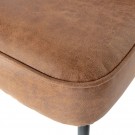 WOOOD VOGUE DINING BENCH LEATHER COGNAC thumbnail