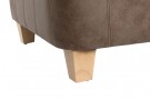 COUCH POLYESTER WOOD 216X78X70 3 SEATS BROWN thumbnail