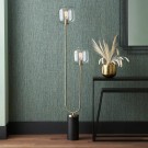 FLORENCE BLACK AND GLASS FLOOR LAMP thumbnail