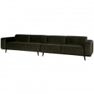 WOOOD STATEMENT XL 4-SEATER 372 CM VELVET DARK GREEN HUNTER thumbnail