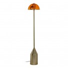 Gulvlampe champagne gull metall/glass 31x31x156 thumbnail