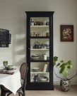 CLASSIC cabinet/vitrineskap enkel sort. thumbnail