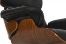 ARMCHAIR SET 2 WALNUT PU 89X87X79 FOOTREST BLACK thumbnail