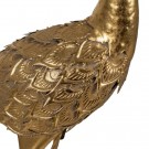 FIGURE PEACOCK GOLD METAL DECORATION 50 X 30 X 85 CM thumbnail