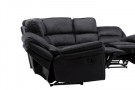 Saranda reclinersofa svart thumbnail