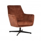 TOBY LOUNGE CHAIR RUST VELOUR thumbnail