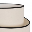 FLOOR LAMP BEIGE-BLACK WEAVE-WOOD 60 X 60 X 155 CM thumbnail