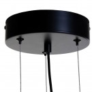 Taklampe svart-gull metall 40x40x25 thumbnail