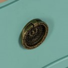 COMMODE TURQUOISE WOOD 93 X 38 X 78 CM thumbnail