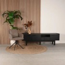 SVIVEL DINING CHAIR TAUPE MICROLEATHER thumbnail