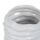 VASE WHITE CERAMIC DECORATION 19 X 18 X 28 CM  thumbnail