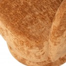 WOOOD EBBA SWIVEL ARMCHAIR IN CHENILLE FABRIC -  TERRA thumbnail