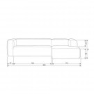 WOOOD BEAN CORNER SOFA RIGHT COGNAC thumbnail