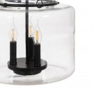CEILING LAMP BLACK METAL / GLASS 35 X 35 X 72 CM thumbnail