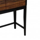 WARDROBE BROWN-BLACK WOOD ROOM 90 X 40 X 150 CM SKU. 612967 thumbnail