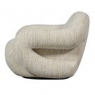 WOOOD FOLKE ARMCHAIR CHENILLE 2 farger Natur og old pink thumbnail