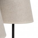 FLOOR LAMP BROWN-CREAM METAL-WEAVE 38 X 34 X 138 CM thumbnail