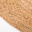 Rundt gulvteppe natur jute 200x200 thumbnail