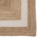 rektangulert gulvteppe natur-hvit jute 290x200 thumbnail