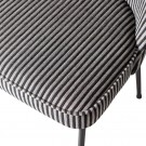 WOOOD VOGUE DINING CHAIR STRIPE BLACK/GREY thumbnail