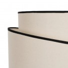 FLOOR LAMP BEIGE-BLACK WEAVE-WOOD 60 X 60 X 155 CM thumbnail