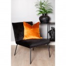 Namsen - Lenestol Svart velur 73.5x63x82.5 Velur, metall, 1stk- i pakke thumbnail