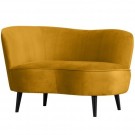 WOOOD SARA LOUNGE ARMCHAIR LEFT VELVET OCHRE thumbnail