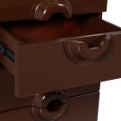 WOOOD MERGE DRESSER 6 DRAWERS WOOD BROWN/RED thumbnail