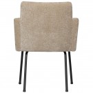 WOOOD MOUNT DINING CHAIR WITH ARMREST 3D CHENILLE SAND thumbnail