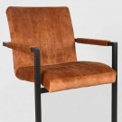 MILO DINING CHAIR OCHER VELOUR thumbnail