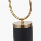 FLORENCE BLACK AND GLASS FLOOR LAMP thumbnail