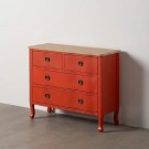 COMMODE TERRACOTTA WOOD 93 X 38 X 78 CM thumbnail
