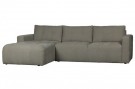 Vtwonen BAR CHAISE LONGUE WOVEN FABRIC LEFT WARM GREY thumbnail