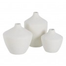 VASE WHITE CERAMIC DECORATION 24 X 24 X 32 CM thumbnail