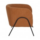 ARMCHAIR TERRACOTTA FABRIC-METAL ROOM 68 X 66 X 74 CM . 614514 thumbnail