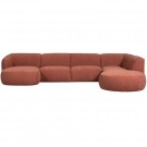 WOOOD POLLY SOFA U-SHAPE RIGHT PINK thumbnail
